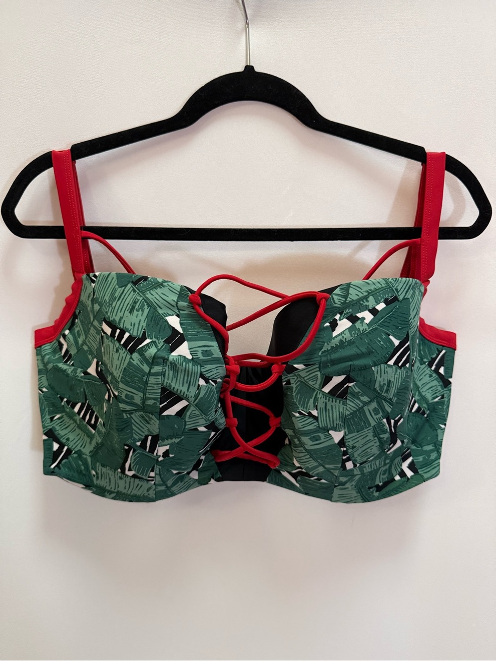 Curvy Kate Padded Balcony Bikini Top - Paradise Palm